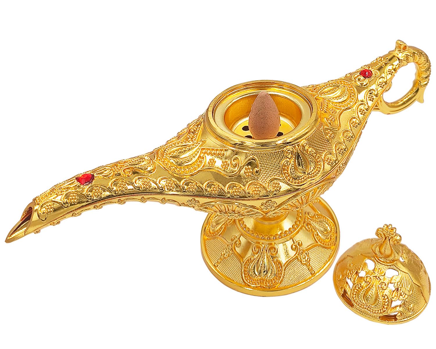 Amazon.com: Aonfubu Vintage Aladdin Genie Lamp Cone Incense Holder
